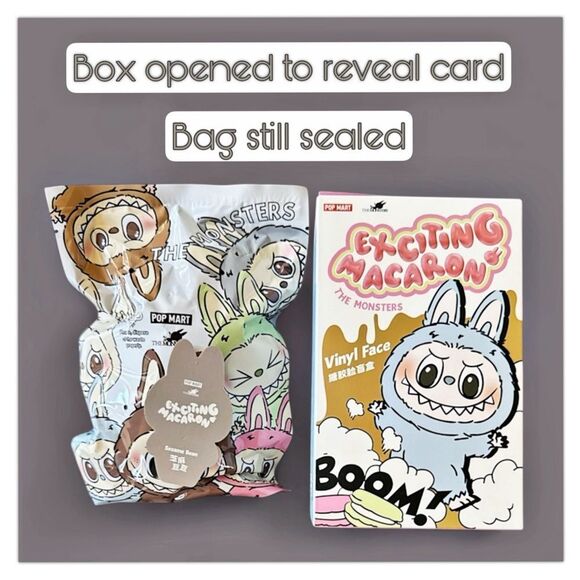 Pop Mart The Monsters Exciting Macaron Labubu Sesame Bean - Picture 3 of 15